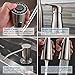 Hotis 3 Hole Pull Out Prep Sprayer Stainless Steel Single Handle Pull Down Kitchen Faucet, Brushed Nickel Kitchen Sink Faucet with Soap Dispenser