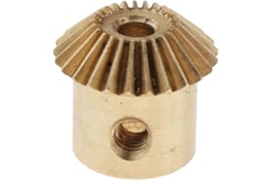 KAIYUEMAOYI 0.5 Module Brass Bevel Gear 25, 3 to 5 Mm Hole Diameter. 45° Drive, as described, 3mm Hole