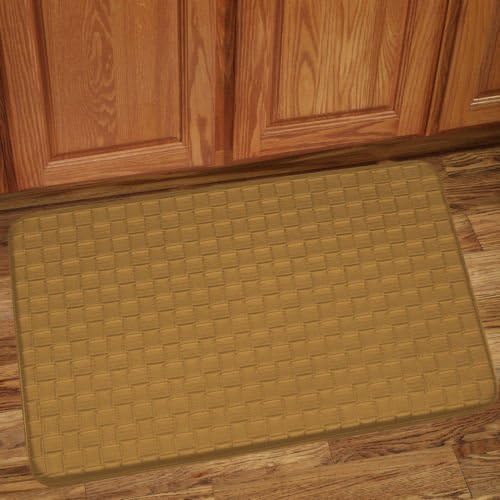 The Pecan Man Tan Memory Foam Anti Fatigue Kitchen Floor Mat Rug ,1Pcs 18 x 30"
