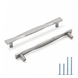 Rergy 10 Pack Brushed Nickel Cabinet Pulls Silver