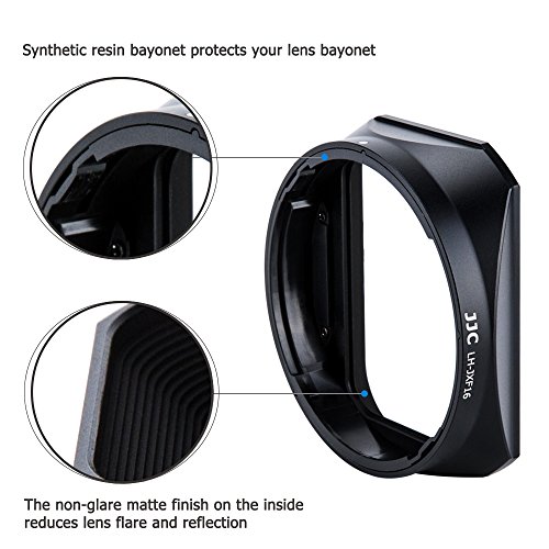 JJC Dedicated Metal Lens Hood for Fuji Fujifilm Fujinon Lens XF