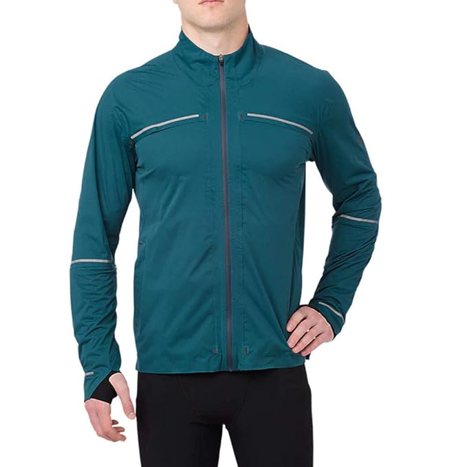 Asics Best Running Jacket Medium Blue Amazon.co.uk Clothing
