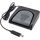iKKEGOL Upgraded USB Single Foot Pedal Switch Control One Key Footswitch Program Customized Computer Keyboard Mouse Game Acti