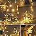 kingleder 25ft 50 LED Xmas Star Light Fairy String Light w/ Remote for Christmas Weddings Family Festival Party (Warm White)