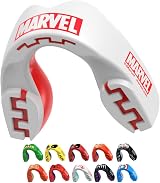 Marvel Logo Sports Mouthguard Dual Layer Premium Protection Adults Case