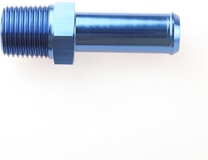 1//8/" NPT To 1//4/" Barb End Straight Adapter Fitting Aluminum Black