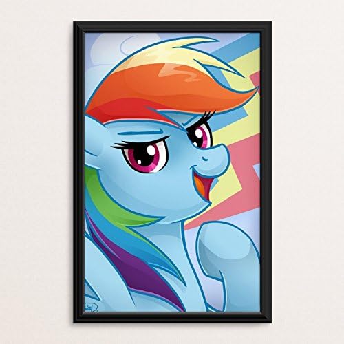 Rainbow Dash Portrait - My Little Pony - Original Art Poster Print