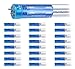 Hyperikon T8 4 Foot LED Tube, 40 Watt Replacement (18W) Glass T10 T12 Light Bulbs, 5000K, Clear, Single Ended Ballast Bypass, UL, DLC, 24 Pack