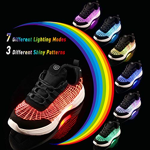 Shinmax Luminous Fiber Optic LED Shoes, Light Up Shoes For Women & Men
