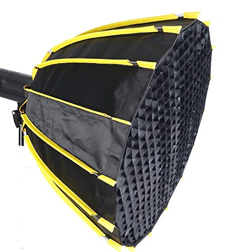 Life of Photo Deep para Softbox Ø 70 cm für Bowens & Mettle mit Grid, Parabol-Form Fotostudio Blitz Studioblitz – Bild 4