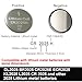 CELEWELL Bulk 100 Pack CR2025 3V Battery Lithium Coin Cell 170mAh