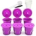 BRBHOM 6 Reusable Refillable Capsules Coffee Filter Pod For Keurig 2.0, K200, K250, K300, K350, K400, K450, K460, K500, K550, K560 and 1.0 Brewers