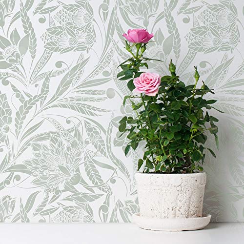 TODO-STENCIL Stencil Home Decor Floral 007 Exterior Measurements: 50 x 50 Internal Measurements: 47 x 47 cm
