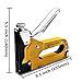 3-in-1 Staple Gun, Hand Operated Carbon Steel Brad Nail Gun, Tool for Fixing Material, Decoration, Carpentry, Furniture, Doors And Windows, Billboards, 1000 Staples Attached