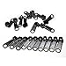 YKK Vislon Reversible Pull Slider Zipper Repair Kit Replacement 5 10 Per Pack, Size 5, Black