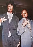 Buyartforless Suits - 2Pac and Snoop Dogg 36x24 Music Art Print Poster Sharp Dressed Men Hip Hop Rappers Tupac Amaru Shakur