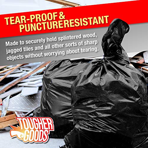 Heavy Duty Black Trash Bags 95 Gallon Garbage Can Liner for Garbage