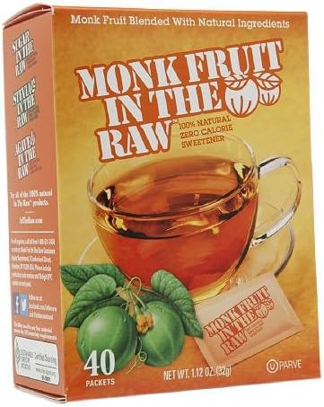 Monk Fruit In The Raw Packets 40 ea (Pack of 3)