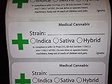 GREEN CROSS Medical Marijuana Cannabis Strain Labels 1000 Pcs ROLL Generic State 420 Compliant Sticker Decal Pot, Ganja, Weed, 420, Dank Best MMJ Identifer
