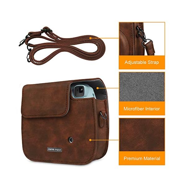Fintie Tasche für Fujifilm Instax Mini 9 Mini 8+ Mini 8 Sofortbildkamera - Premium Schutzhülle Reise Kameratasche Hülle… – Bild 3