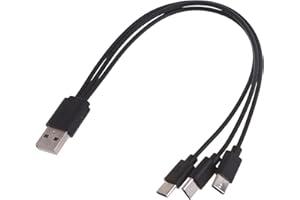 Multi Charging Cable USB to C Charger 1/2 / 3/4 in 1 Multiple Cord with Type Connectors for Tablet Multi