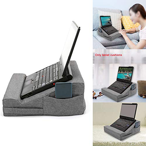 Laptop Tablet Pillow with Side Pocket, Multifunction Tablet Pillow