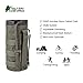 MILITARY UNIFORMS Outdoor Gear Mesh Flask Bag Drawstring Water Bottle Pouch Molle Water Bottle Attachment ACU CP Camouflage Tactical Hiking Camping 1000D Nylon Anti-Tear Oxford Cloth (Gray)