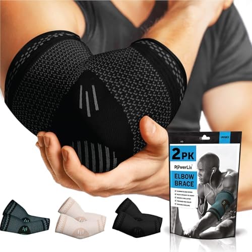 Lusenone Copper Elbow Support For Men/Women-Best Tennis Elbow Brace Compression Sleeves Support For Tennis Elbow Golfers Elbow Tendonitis Weightlifting Gym Arthritis Pain Relief I.1617250008 - View #5