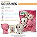 High5Me 3 PCS Jumbo Squishies Pack – Super Cute Kawaii, Slow Rising, Animal Squishy Toys Set (2 Kittys Plus Bear) Fun for Kids, Teens & Adults.