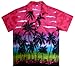 V.H.O. Funky Hawaiian Shirt, Shortsleeve, Beach, Pink, S