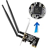 EDUP Wifi Card AC1200Mbps 2.4GHz/5GHz Dual Band PCI Express (PCIe) Wireless Adapter Network Card with 2×6dBi External Antenna for Desktop