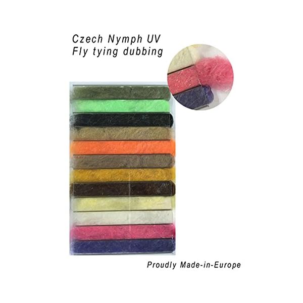 Riverruns-12-kinds-of-Dubbing-Fly-Tying-Materials-12-colors-Proudly-from-USA-And-Europe-Dry-Flies-Wet-streamers-Nymph-Salmon-SteelheadSaltwater-Flies-Realistic-Flies