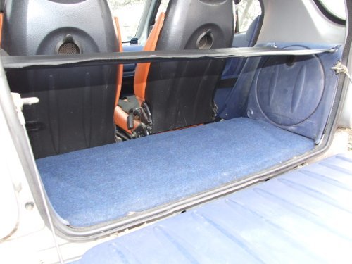 Unknown SM1 Smart Fortwo Top Shelf Cover And Supporting Rods For All Smart 450 And 451 Models -Black Leatherette