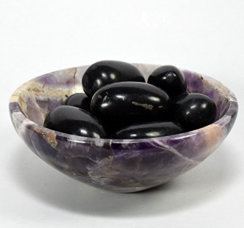 5PCS Natural Black Onyx Pebbles Polished Cabochon Gemstone Crystal Mineral Specimen Cabs from Peru