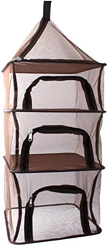 Outdoor Folding Drying Nets Four Multifunction Storage Basket Hanging Basket Of Fruits And Vegetables Tableware Drying Fish Drying Rack