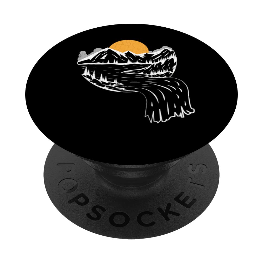 Hiking Mountains Lover Funny Hiker Adventure Trip Graphic PopSockets Swappable PopGrip