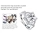 FENDINA Womens Jewelry 18K White Gold Plated Cubic Zirconia Infinity Love Princess Cut Promise Eternity Ring Engagement Wedding Anniversary Band Her (6)
