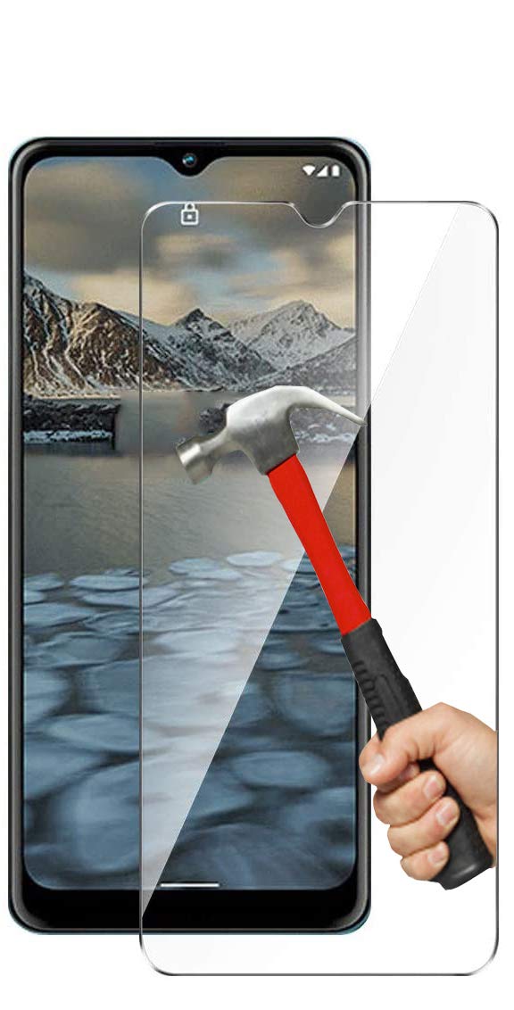 Nokia 2.4 Tempered Glass Screen Protector Easy Bubble-Free Installation HD Ultra Clear shatterproof with 9H Hardness and Anti Fingerprint Oleo-phobic Coating for Nokia 2.4 (Screen Protector)