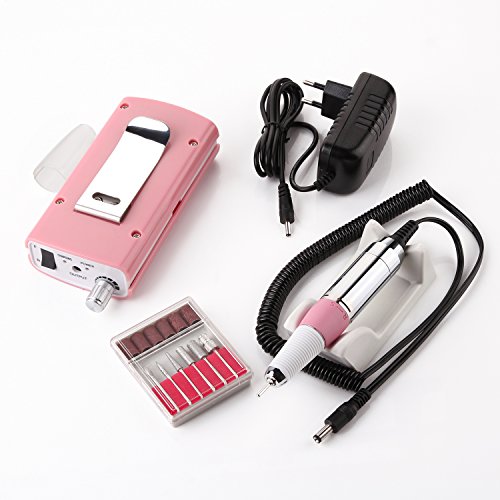 Makartt 30000RPM Rechargeable Nail Drill Machine Electric E File Acrylic Gel Nail Grinder Tool Bits Set