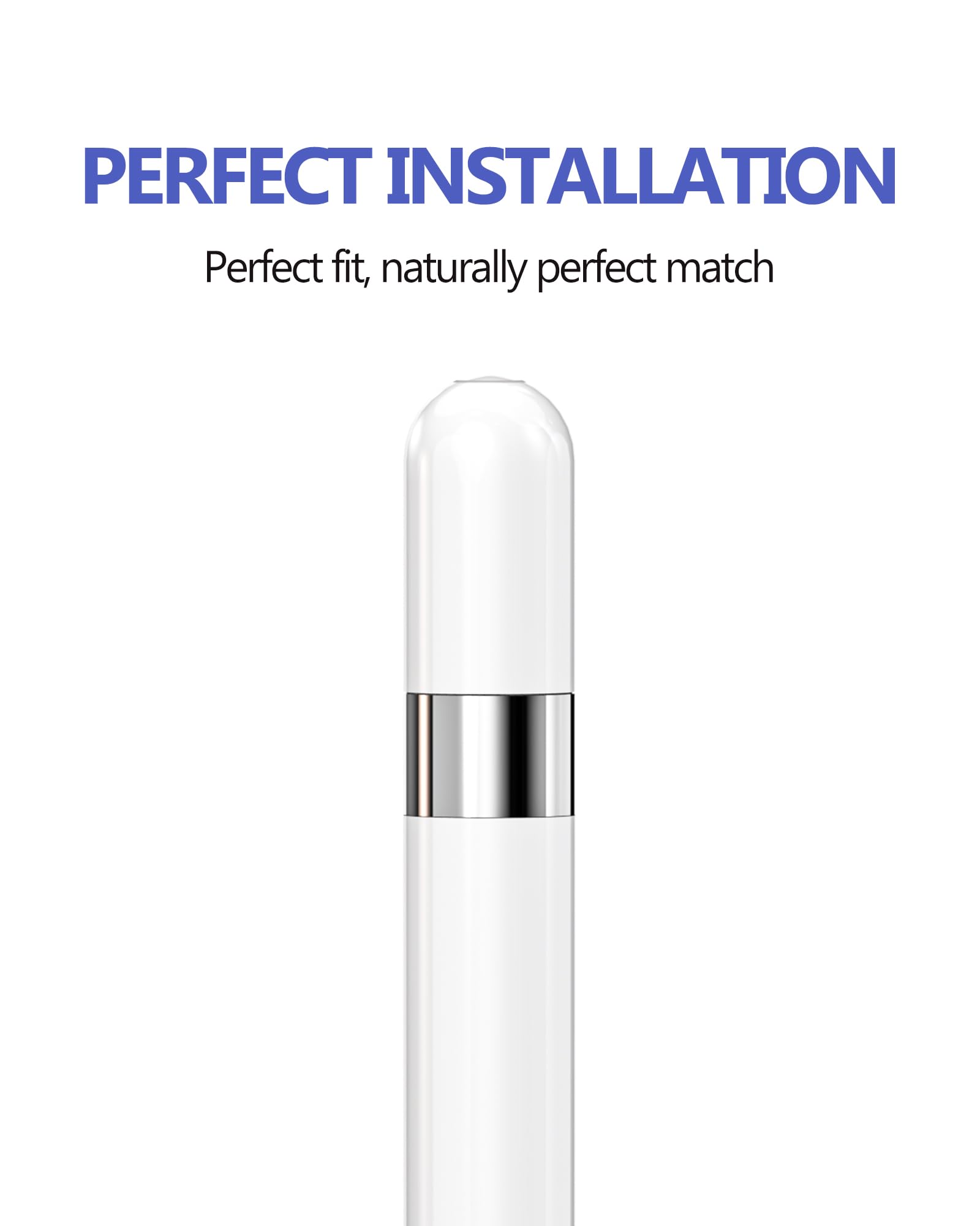 HOYULLI Apple Pencil Cap(4 Pack) Top Magnetic Adapter 1st Generation Caps Accessories First Gen Stylus Pen Replacement Accessory Compatible for IPad 6 7 8 9 10th,12.9 Inch IPad Pro 1 10th, 10.5 Inch