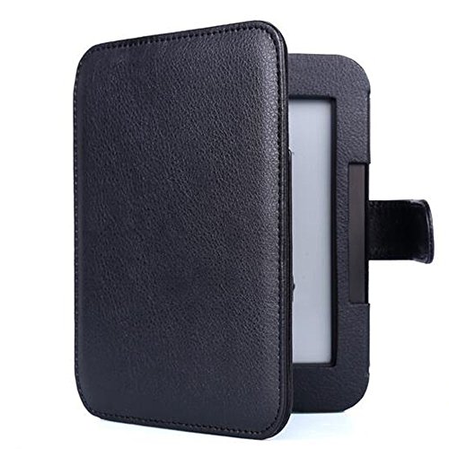 Thosdt® Ultra Slim Thin PU Leather Cover Sleeve Case for Barnes & Noble Nook 2 / 3 Case for Nook Simple Touch Nook Glowlight (BLACK) - Thumbnail 3