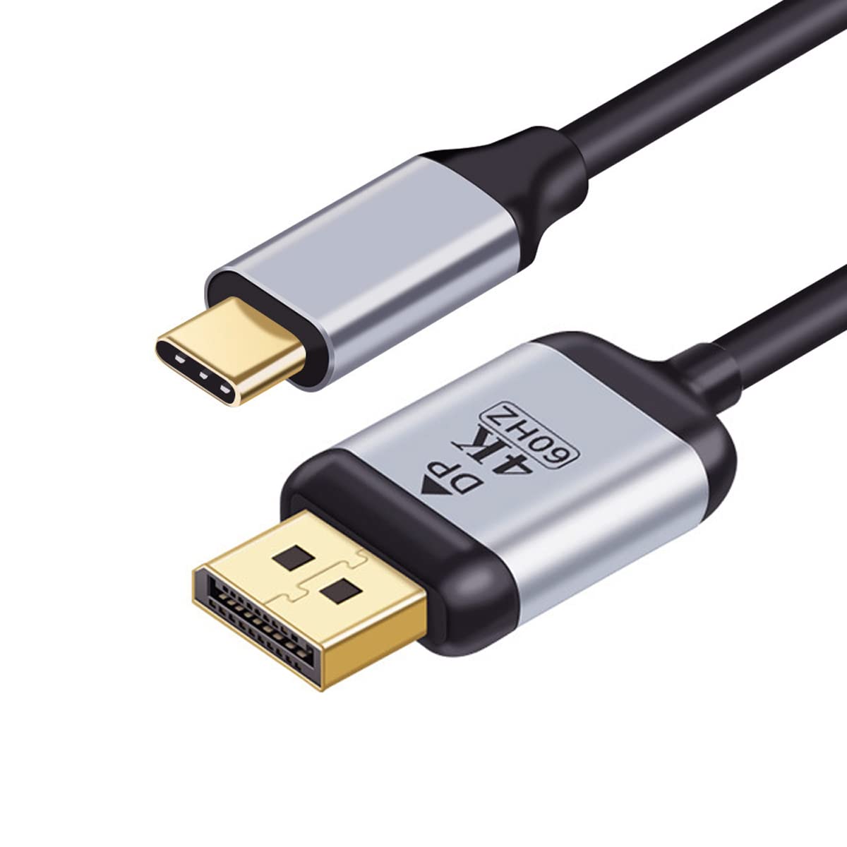 CY USB C to DisplayPort Adapter 4K for Monitor/Laptop - DP to USB C Cable, USB3.1 Type-C Source to DisplayPort Sink Displays - 1.8m — image 1