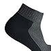 Mens Running Socks - Mens Ankle Socks Size 10-13 - Athletic Workout Socks for Men 6-pack (Black/Grey, 10-13)