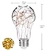 DORESshop LED A19 Filament String Light Bulbs, 15W Incandescent Equivalent, E26 Base Decorative Antique Filament LED Starry Fairy Light, Indoor Hanging Lights for Christmas Festival, Warm White, 2Pack