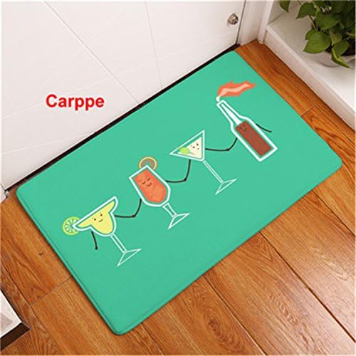 yingzhong Welcome Floor Mat Cartoon Plant Printing Flannel Entrance Carpet 40x60cm 50x80cm Kitchen Rug Bathroom Non-Slip Tapete 3 500mm x 800mm