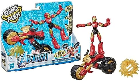 Marvel Avengers Bend And Flex Actionfigur Taskmaster - 15,2 Cm, Mit Biegbaren Gliedmaßen & Zubehör, Für Kinder Ab 4 Jahren