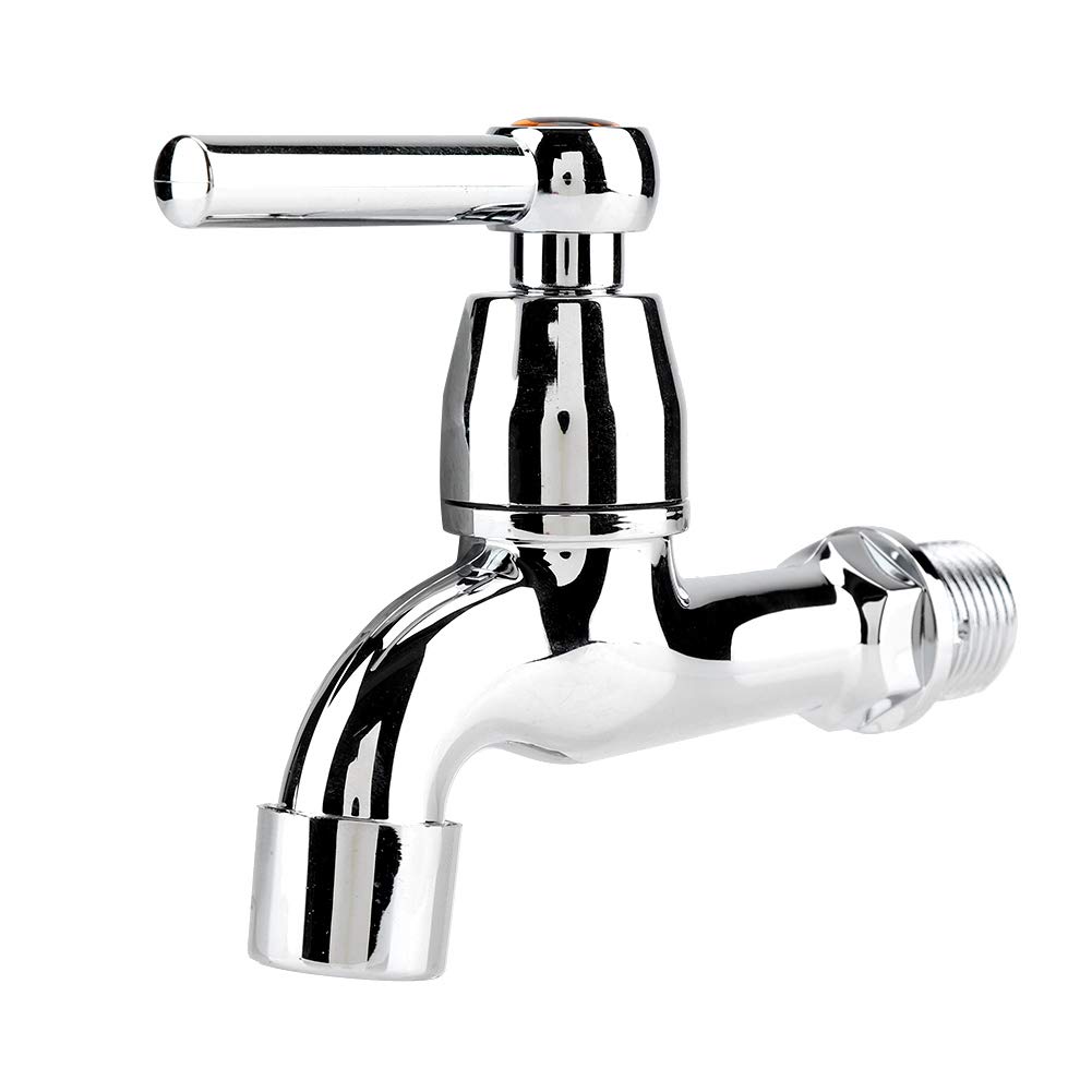 Cold Water Faucet Sink Basin Water Tap ABS Washing Machine Water Faucet Professional Single Spout Basin Water Tap for Bathroom Kitchen(#2)