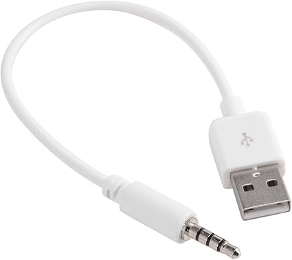 Amazon Co Jp Ipod Shuffle専用usbケーブル 第1 2世代用 Mac Pcs対応 データ転送 充電 Usbケーブル 白 16cm パソコン 周辺機器
