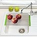 Chef Buddy Wide Folding Stainless Steel Colander Drying Tray, Silver