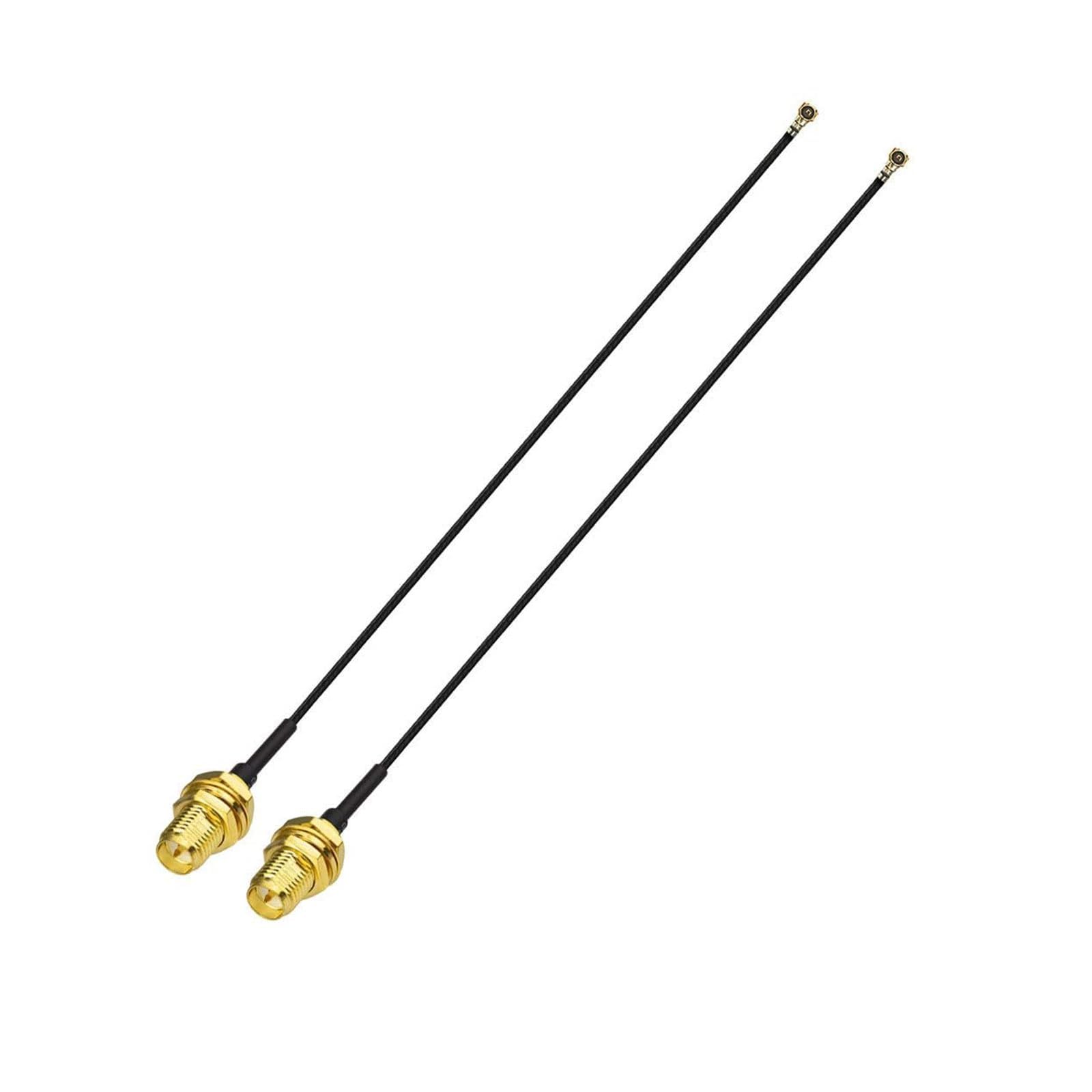 Photo 1 of Superbat (6inch 2-Pack RP-SMA Bulkhead Cable for M.2 NGFF Interface Mini PCIe Cards WiFi Bluetooth Antenna Extension Cable PCI Router